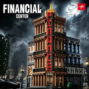 Jie Star SJ1118 2026 MOC Centro Financiero, Modelo de Banco, Ladrillos de Construcción, Juguetes de Paisaje Urbano, Regalos para Adultos - Product Image 2