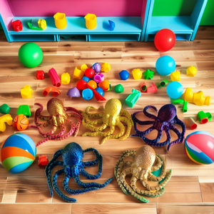Poulpe imprimé en 3D, ornements décoratifs intéressants pour cadeaux, jouet en PLA, modèle de poulpe articulé - Product Image 2