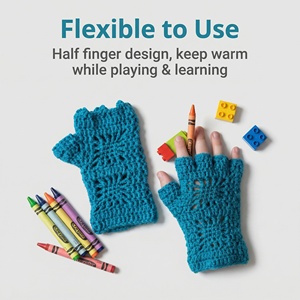 Gants d'hiver en coton pour enfants de 0 à 6 ans, longueur poignet |   Mitaines pour usage extérieur et décontracté - Product Image 3