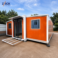 ZYBOX Maison préfabriquée mini extensible, mini-villa pliable, maison mobile modulaire 20ft 40ft, bureau, hôtel, maison conteneur préfabriquée