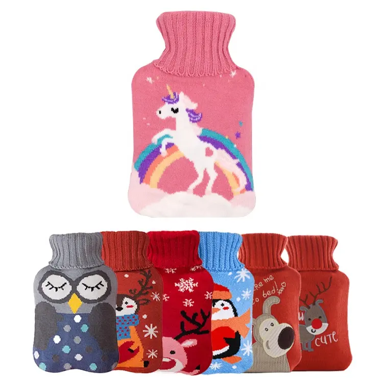 OEM/ODM hot sale wholesale baby 5000ml 1L plush rubber hot-water hot water bottle bag and cold with cover