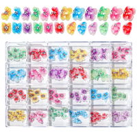 BIN 2022 3D fait à la main acrylique fleurs Nail Art breloques pour ongles arrivées Kawaii résine nouveau 6mm pierre plastique bijoux brillant plastique