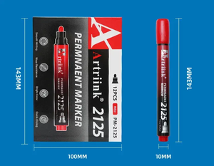 물류용 방수 대형 팁 펜 속건조 오일 기반 영구 마커 익스프레스 배송 상자 표시 6mm 쓰기 폭 - Product Image 5