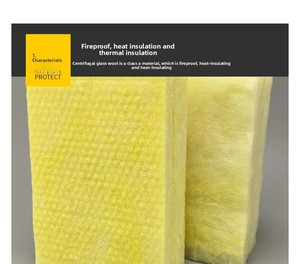 Matériau personnalisé écologique, ignifuge, insonorisant et isolant thermiquement : Panneau en fibre <span class=keywords><strong>de</strong></span> <span class=keywords><strong>verre</strong></span> isolante. - Product Image 1