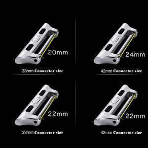 Adaptador <span class=keywords><strong>de</strong></span> conector Tschick para Apple Watch Band 6 SE 5 4 3 <span class=keywords><strong>2</strong></span> <span class=keywords><strong>1</strong></span>, correa <span class=keywords><strong>de</strong></span> 42mm, 38mm, 44mm, 40mm, cable <span class=keywords><strong>de</strong></span> <span class=keywords><strong>acero</strong></span> <span class=keywords><strong>inoxidable</strong></span> 316L sin costuras - Product Image 3