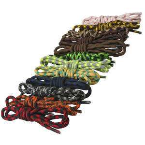 Lacets de randonnée Olian 5 mm avec double nœud sphérique, antidérapants et durables, lacets ronds robustes pour l'extérieur - Product Image 1