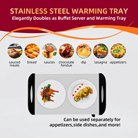 Groothandel Feestrestaurant Luxe Apparatuur Elektrische 3-Lade Pan Chafing Schotel Buffet Server Voedselwarmers Set Voor Het Houden Van Voedsel Warm