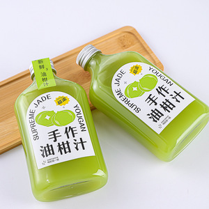 Bouteille en PET pour jus, boisson froide, thé à bulles, lait, eau, à emporter, transparente, en plastique, impression d'écran, 250 ml, 350 ml, 500 ml - Product Image 3