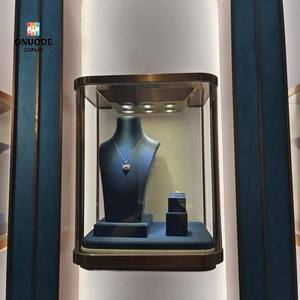 High-End LED Jewelry <b>Wall</b> <b>Display</b> Cabinet with Tempered Glass | Custom Store Showcase | One-Stop Jewelry Shop Fit-Out - Product Image 3