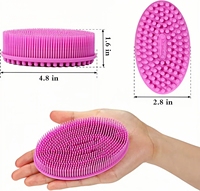 Brosse exfoliante douce pour le cuir chevelu et le corps, en silicone imperméable de haute qualité, avec logo personnalisé, pour femmes et hommes