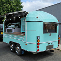 Pequeño Kiosco Móvil de Comida para Concesiones, Barra de Helados, Carrito de Café Totalmente Equipado, Remolque de Gelato y Sundae en Venta Cerca de Tiempo Libre
