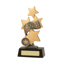 Trophée de danse étoilée en résine WeiVista, statue artisanale peinte à la main, personnalisable, objet d'art de collection pour concours de performance