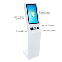Sistema de Gestión de Colas Wavetec de 21.5 Pulgadas con Pantalla Táctil Integrada, Máquina de Llamada de Colas para Bancos/Hospitales