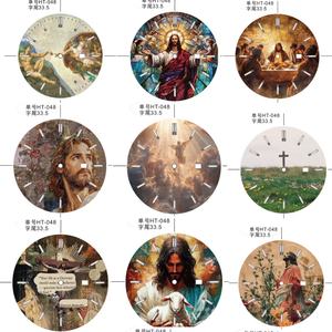 Reloj de Cuarzo Personalizado de Alta Gama con Esfera con Imagen de Jesús, Cristal de Zafiro, Reloj de Buceo Automático Resistente al Agua, Esfera Única con Imagen de Jesús - Product Image 6