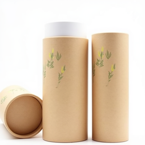Tubo de Papel Kraft Reciclado Biodegradable Ecológico al por Mayor, Cilindro de Cartón Resistente a la Humedad para Perfume, Crema Facial, Rímel - Product Image 2