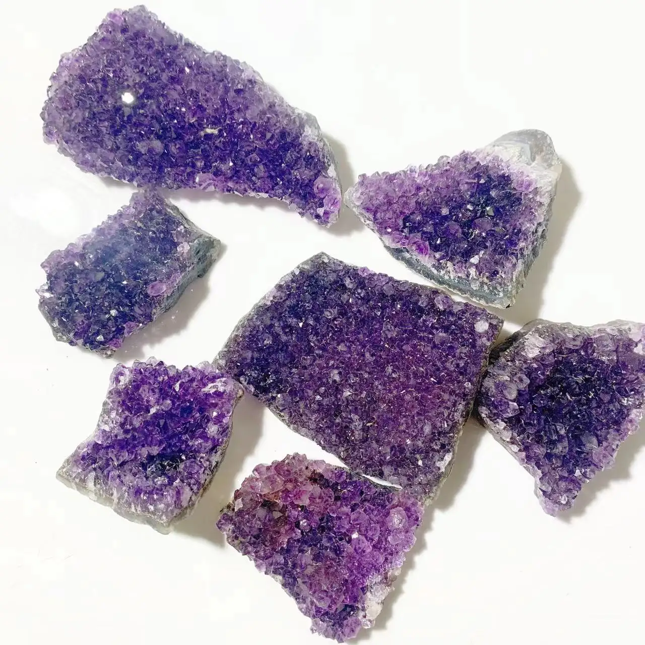 High quality natural crystal cluster Uruguay amethyst cluster dark color crystal cluster