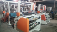 SJ55-FM700 Double Rembobinage et Cutter PP Film Extrudeuse Machine De Soufflage