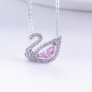 Nueva llegada <span class=keywords><strong>Cisne</strong></span> 18K oro rosa collar de moda para <span class=keywords><strong>el</strong></span> regalo de las mujeres al por mayor - Product Image 5