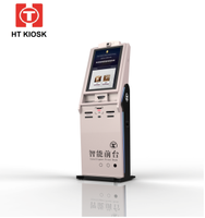 Kios Layar Sentuh Ukuran Dapat Disesuaikan untuk Check-In Hotel Layanan Mandiri, Dispenser Kartu, Mesin Sidik Jari, Pembaca Kartu, Dilengkapi SDK