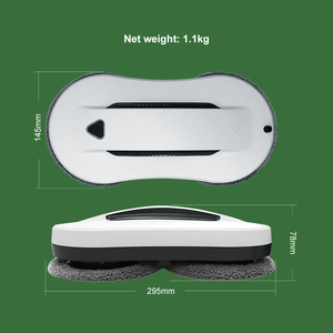 Nettoyeur <span class=keywords><strong>de</strong></span> vitres électrique à navigation automatique, outil essentiel pour le nettoyage des fenêtres en hauteur, autonomie <span class=keywords><strong>de</strong></span> plus <span class=keywords><strong>de</strong></span> 3 heures, 180 minutes d'utilisation - Product Image 5