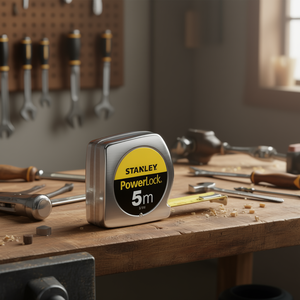 Stanley PowerLock Tape Measure 5m Metal Case Measuring <b>Tool</b> - Product Image 2