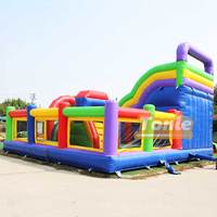 Ville gonflable d'amusement de terrain de jeu de module de 18ft à vendre