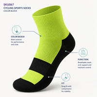 Chaussettes de sport cyclistes Studio Color Block pour programmes de vente au détail performants avec planification de collection multi-SKUs