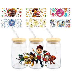 MIYA Custom Halloween Four <span class=keywords><strong>Scary</strong></span> Boy Design UV para DTF Cup Wrap Transfer Sticker 16oz 20oz 24oz 32oz 40oz Cup Decal Label - Product Image 2