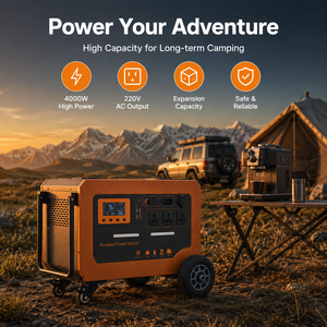 Banco de Energía Solar Portátil de Alta Calidad de 4000W y Estación de Energía con Batería LiFePO4 para Acampar al Aire Libre y Emergencias en el Hogar - Product Image 3