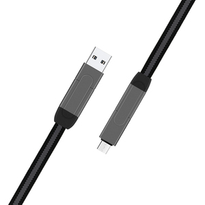 Nouveau design 2026 – <span class=keywords><strong>C</strong></span>âble de données tressé en alliage d'aluminium durable 6-en-1 3A 60W PD <span class=keywords><strong>USB</strong></span> à charge rapide Type-<span class=keywords><strong>C</strong></span> pour iPhone/Samsung - Product Image 3
