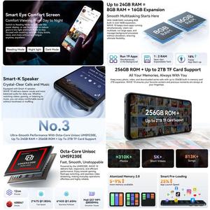 <span class=keywords><strong>Smartphone</strong></span> <span class=keywords><strong>Blackview</strong></span> WAVE 10, prix bas, dernier modèle, 8 Go + 256 Go, Android 16, téléphone mobile - Product Image 1