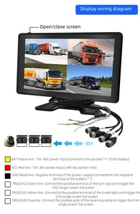 10.1inch màn hình cảm ứng 4CH DVR màn hình với USB TF thẻ nâng cấp <span class=keywords><strong>Side</strong></span> <span class=keywords><strong>View</strong></span> sao lưu máy ảnh xem đêm Chức năng chia xe màn hình - Product Image 6