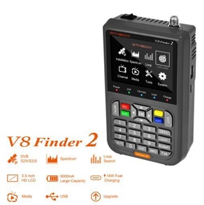 Nouveau GTMEDIA V8 Finder2, mesureur satellite portable, DVB-S/S2/S2X, prend en charge H.264, batterie Li-ion 7.4V/4000mAh, V8 <span class=keywords><strong>Finder</strong></span> 2 - Product Image 4