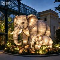 Projet d'éclairage personnalisé pour zoo, exposition de lanternes d'animaux de safari pour parcs, zoos, décorations de fêtes, Nouvel An, Noël