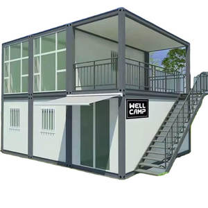 Precios Perfectos, Oficina Modular Prefabricada Portátil Personalizable de 20 pies y 40 pies, Hoteles, Villas, Casa Contenedor con Panel Sándwich de Acero - Product Image 1