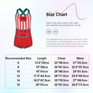 6-16 kostum tongkat Natal anak perempuan, gaun Natal ikatan simpul, Jumpsuit pentas panggung untuk anak perempuan - Product Image 6