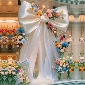 Nœud géant en tissu pour événements et fêtes, idéal pour les décorations d'anniversaire d'enfants et les vitrines des centres commerciaux – Vente chaude - Product Image 2