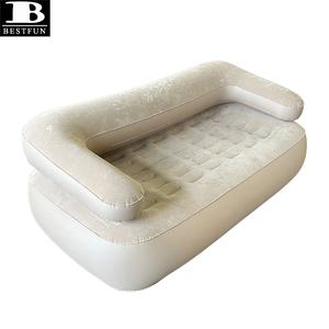 Canapé-lit gonflable double détachable avec pompe à batterie intégrée de 2000 mAh, fauteuil <span class=keywords><strong>inclinable</strong></span> automatique, camping, maison - Product Image 6