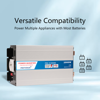 Pretiosus onduleur 1000W convertisseur de puissance à onde sinusoïdale pure 12V DCto220V convertisseur ca pour camion à domicile avec port USB 5V/3.1A intégré