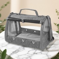 Sac à dos de transport pour oiseaux d'extérieur Parrot, fermeture éclair, conception anti-évasion, polyester transparent, écologique, pour calopsites et pigeons