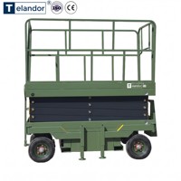 Plateforme élévatrice à ciseaux semi-électrique hydraulique de 10 m et 2000 kg pour entrepôt à vendre