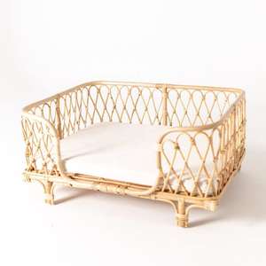 Wholesale Price from Vietnam Natural Handmade Rattan Pet <b>Bed</b> Top Products Rattan <b>Beds</b> for Pets <b>Dogs</b> Cats - Product Image 1