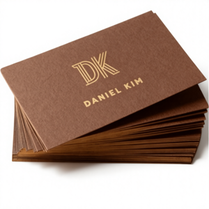 कस्टम लोगो लक्जरी शादी का छोटा व्यवसाय foil लोगो व्यवसाय अनुकूलित ब्रांड ऑर्डर कार्ड प्रिंट - Product Image 1