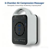Masseur à compression d'air professionnel VU à 6 chambres, thérapie pneumatique électrique pour la récupération des jambes, pour la réadaptation sportive et les soins de santé