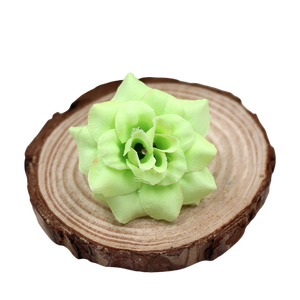 Venta al por mayor pequeñas cabezas de rosa de seda de terciopelo flores <span class=keywords><strong>artificiales</strong></span> para el hogar, oficina, boda, decoración de hotel al aire libre - Product Image 3