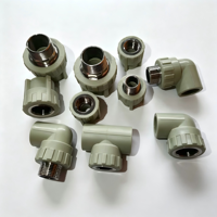 Raccord de tuyauterie en PPR plastique coudé à 90 degrés, couleur verte, PN25, pour eau froide et chaude, 20-110 mm, du fabricant YIYI