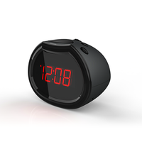 Kinder-Heimbüro 1,9-Zoll Rote LED Digital-Weckuhr mit Schlummerfunktion, Zeitgenössisches Design, Geburtstagsgeschenk, ABS-Material, Geometrische Form