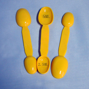 Cuchara de doble cabeza de 2,5 ml y <span class=keywords><strong>5ml</strong></span>, cuchara medidora de plástico de 14cm con doble cabeza - Product Image 5