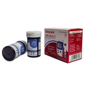แผ่นทดสอบน้ำตาลในเลือด Blood Glucose Uni Check Reagent รุ่น Safe Accu2 <span class=keywords><strong>Sinocare</strong></span> - Product Image 6