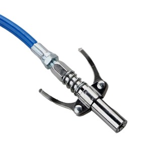 Hand Grease Gun Clamp Type Nozzle Spring Hose Single Double Handle Snap On Tip Tool Carbon Steel Manual For Butter Lubrication - Product Image 4